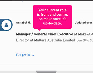 How your SEEK Profile looks to employers